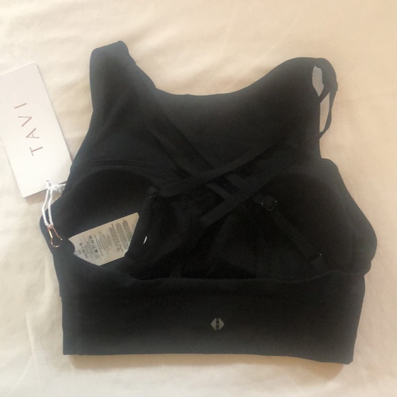 NWTS Tavi Black Move Bra w/adjustable straps,designed for movement Size XS - Picture 3 of 7